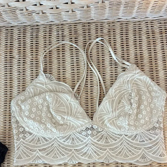 Auden Black Lace Bralette and Auden Cream Lace Bralette - Picture 9 of 12